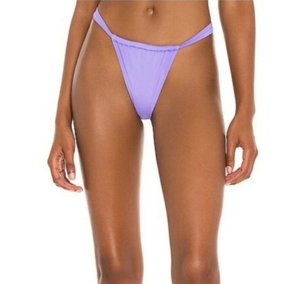 L*Space Gina Bitsy Bikini Bottom in Amethyst Purple Size Large NWOT